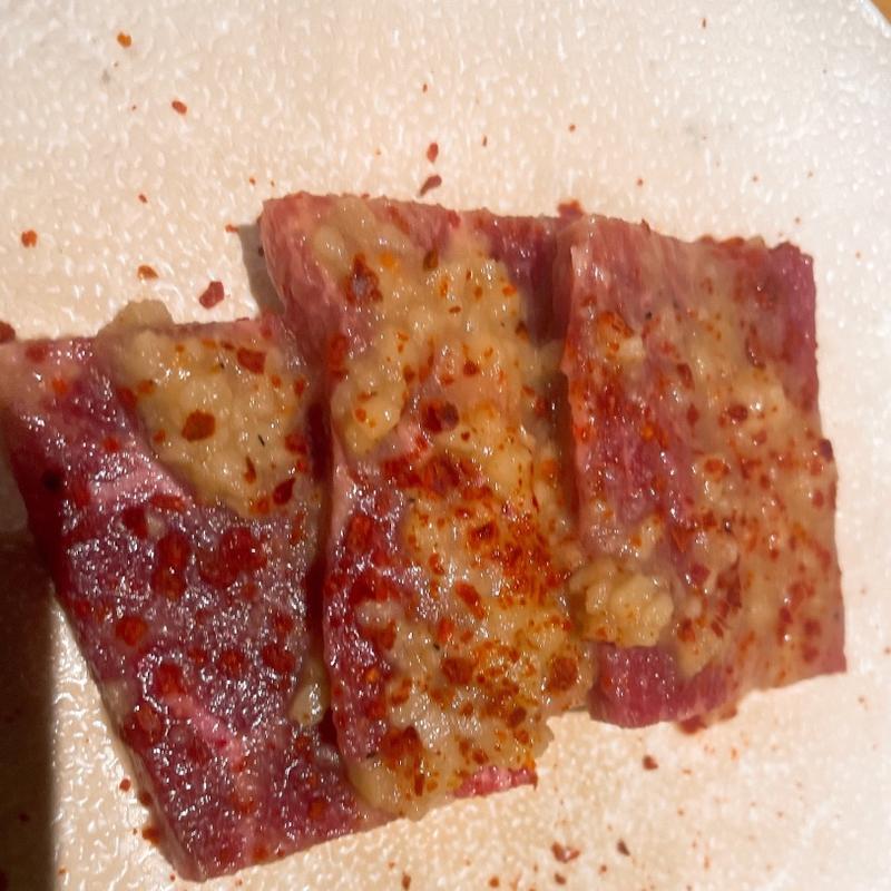 にんにくスタミナ牛ハラミ(タレ・塩)(焼肉きんぐ 梅島店)