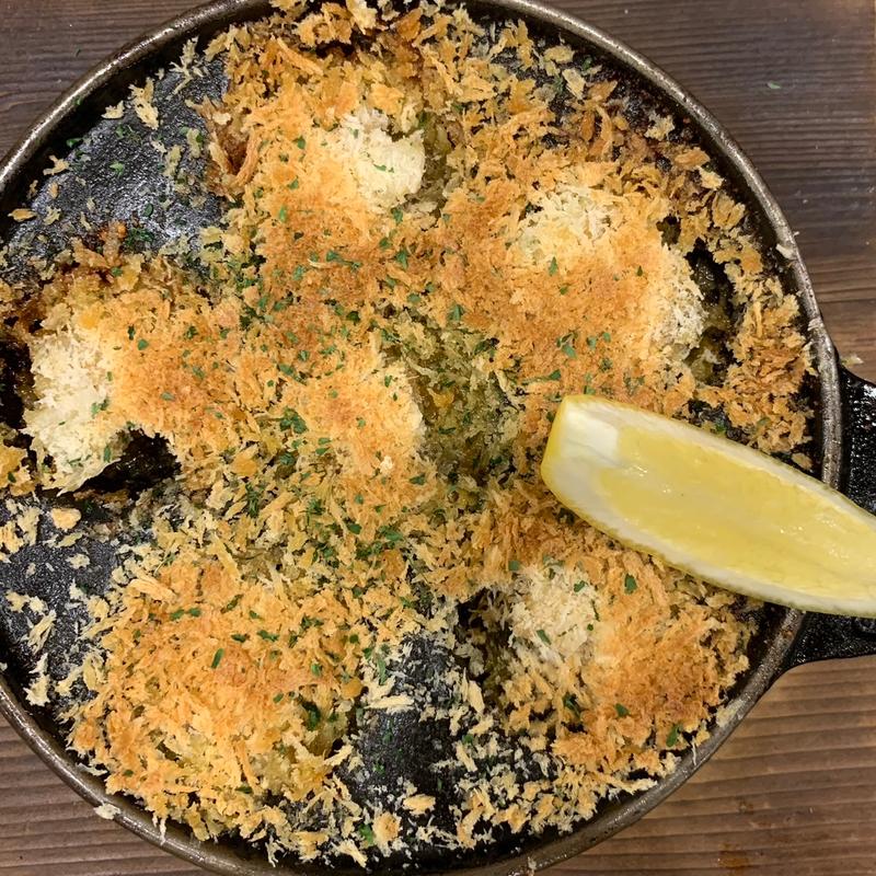 つぶ貝　ガーリックバター(梅丘 寿司の美登利 渋谷店)