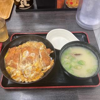 カツとじ丼+貝汁(資さんうどん西小倉店)