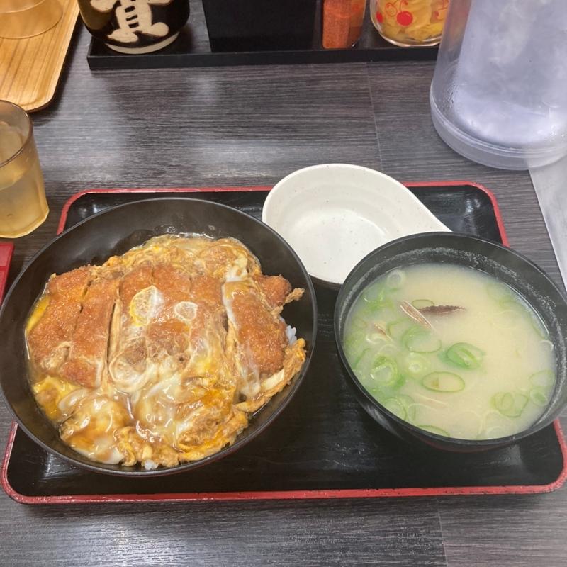 カツとじ丼+貝汁(資さんうどん西小倉店)