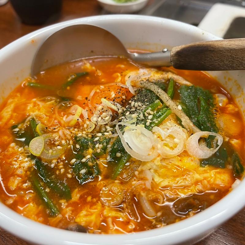 ユッケジャンスープ(焼肉山田屋)