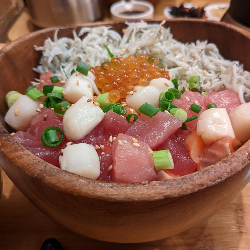 鮭といくらの北海ごはん(こめらく 贅沢な、お茶漬け日和。博多デイトス店)