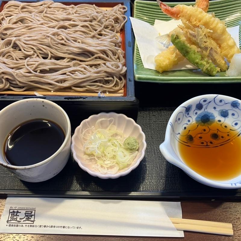 お昼の天せいろ蕎麦定食(藍屋 湘南ライフタウン店)