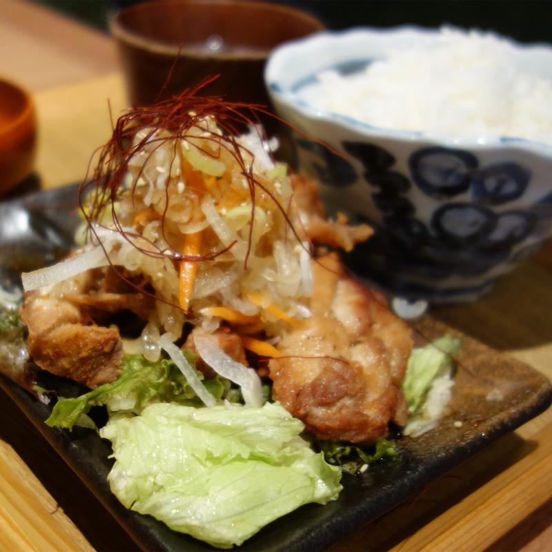油淋鶏定食(肉汁餃子のダンダダン 今泉店)