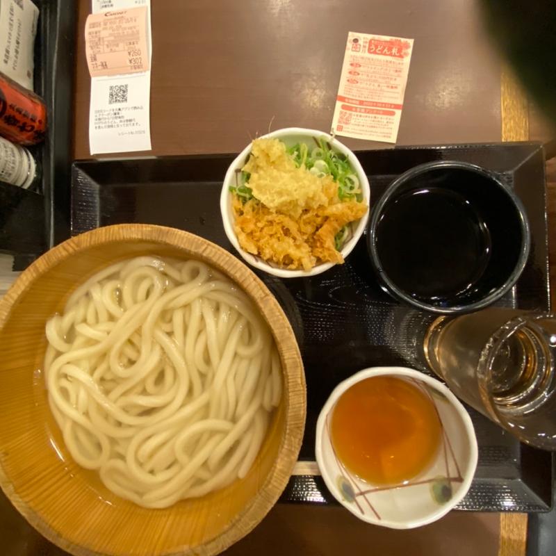 釜揚げうどん(丸亀製麺川越クレアモール - 閉店)