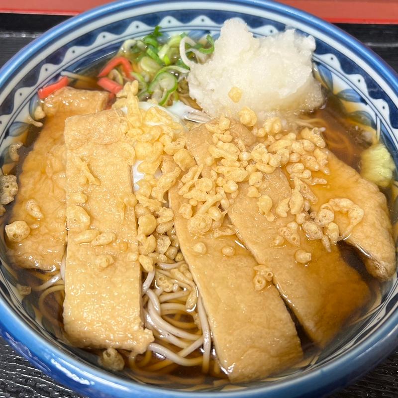 冷やしたぬきそば(そば うどん 潮屋 梅田店)