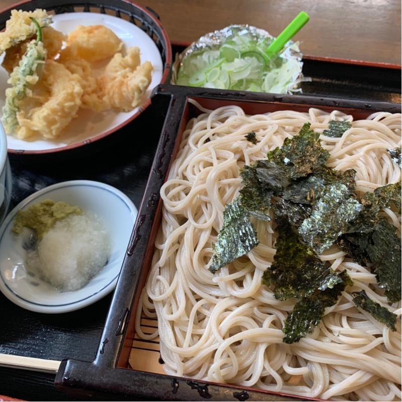 天ざる蕎麦(戸隠そば 新富店 （とがくしそば）)