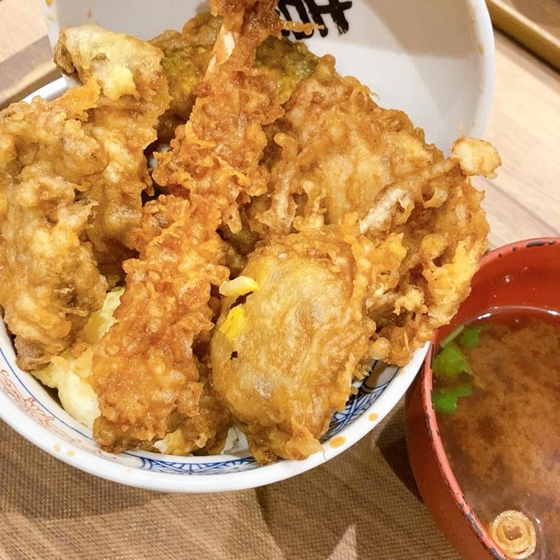 豚天ときのこ天丼(天ぷらえびのやイオンモール広島府中店)