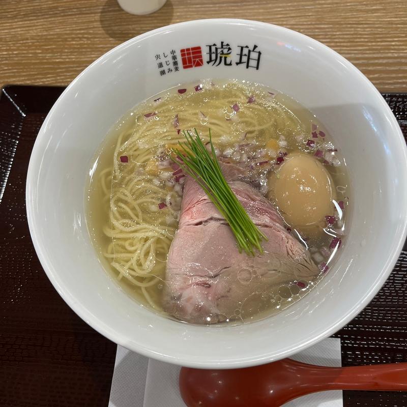 宍道湖しじみ中華蕎麦（味玉）(宍道湖しじみ中華蕎麦　琥珀　ららぽーと福岡店)