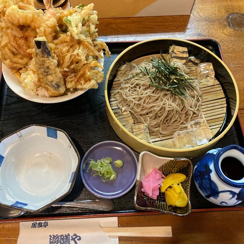 ミニ天丼&冷そば(居食亭 遊膳や （いしょくてい ゆうぜんや）)