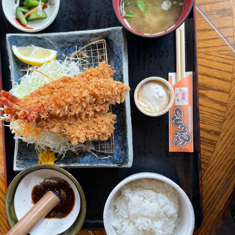 エビフライ定食(カツ亭)