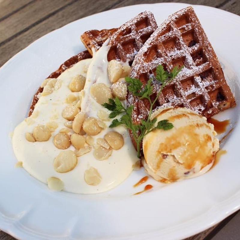 バナナのワッフル(カフェドラパン)