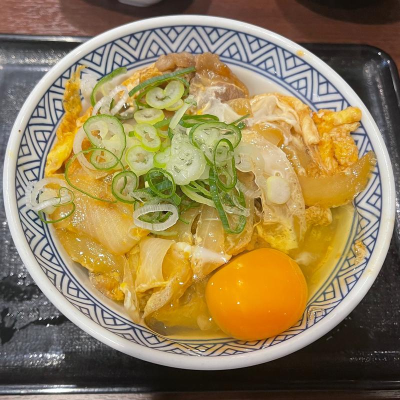 月見牛とじ丼(吉野家 大津通栄店 )