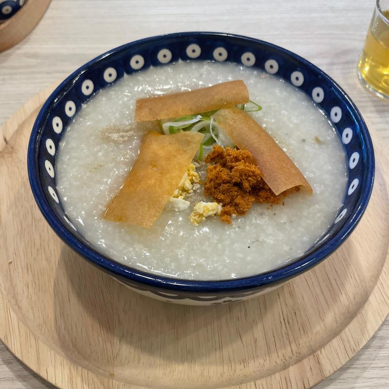 豚肉と卵のお粥(3米3 神保町店)