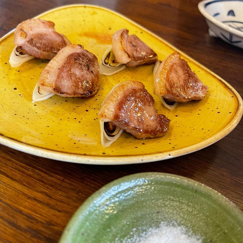 鴨肉と白ネギのステーキ(そば屋二八十六)