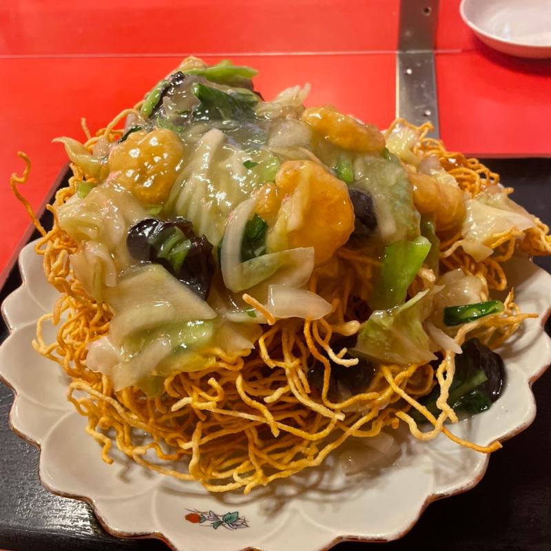 エビ揚げ焼きそば(一歩亭 )