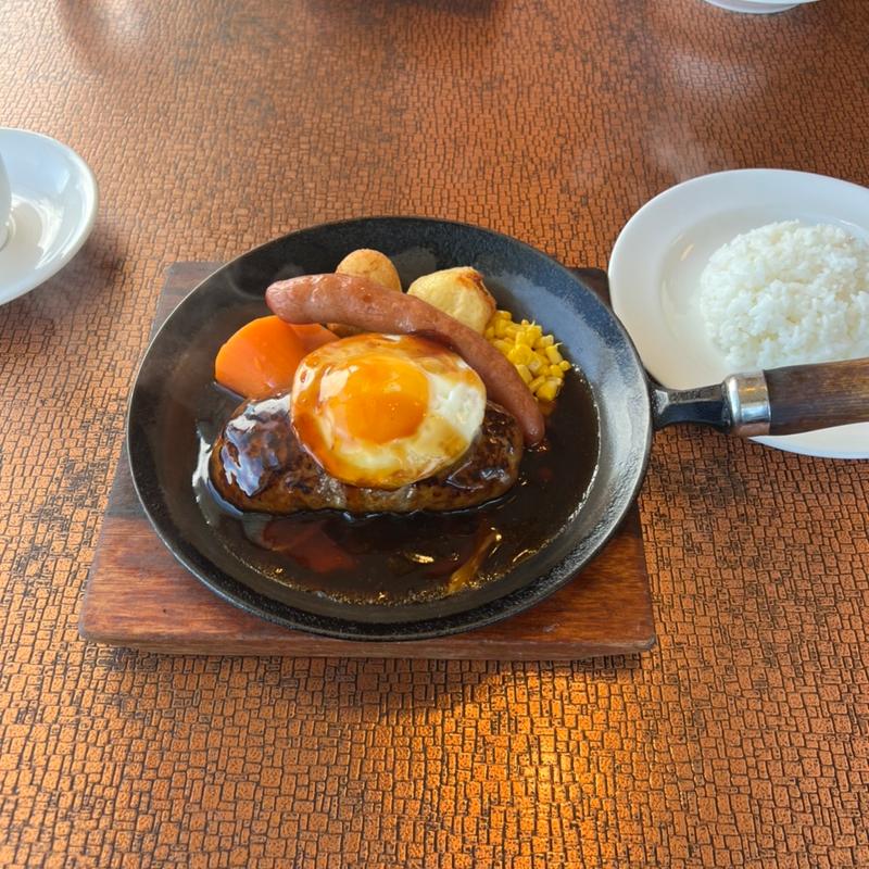 照り焼きハンバーグ　ライス　コ-ヒ-(レストラン ケルン )