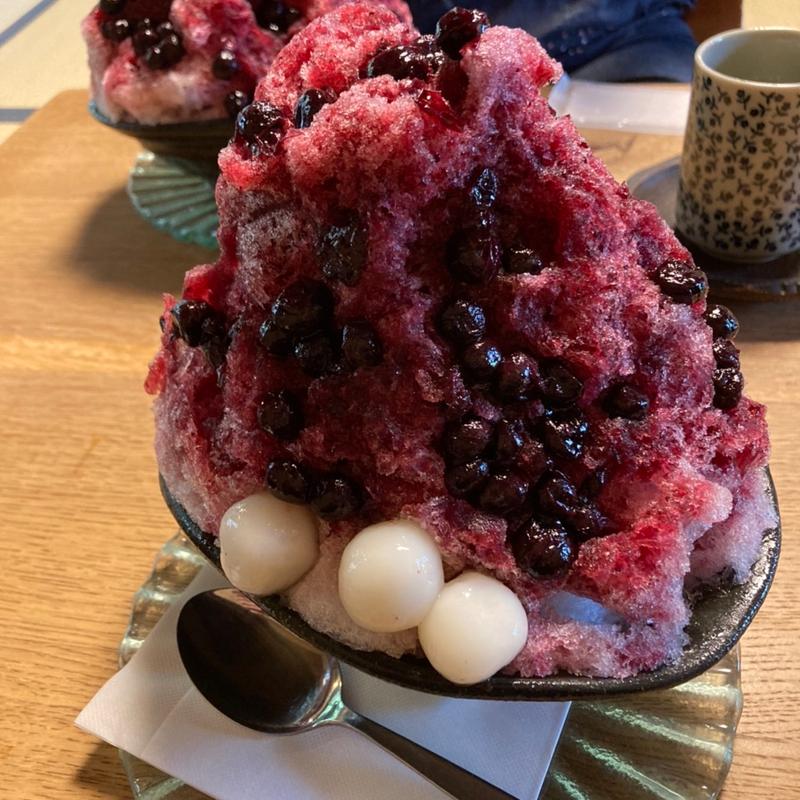 ブルーベリー氷(みやけ 旧鴻池邸表屋)