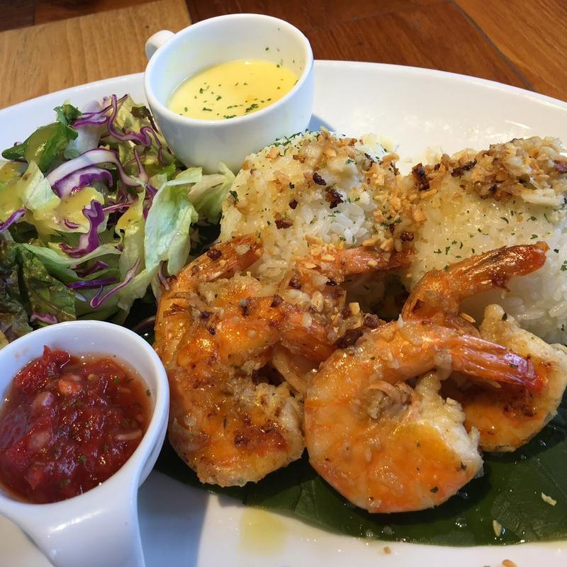 ガーリックシュリンププレート(コナズ珈琲神奈川綾瀬)