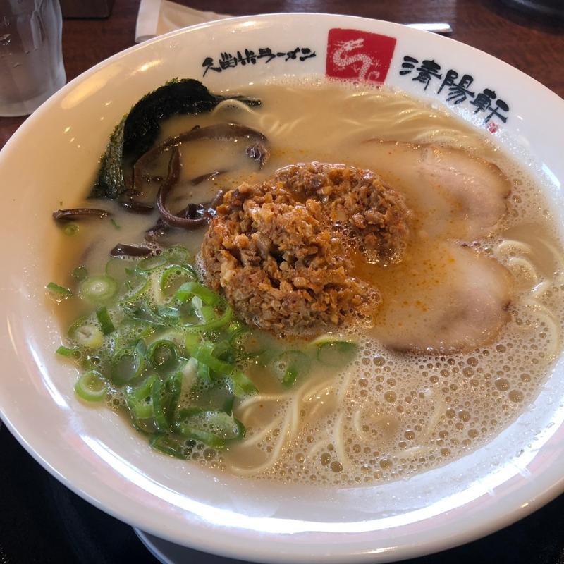 肉味噌ラーメン(久留米ラーメン清陽軒 ゆめモール柳川店)