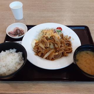 豚生姜焼き定食(築地食堂 源ちゃん 東京ビッグサイト店)