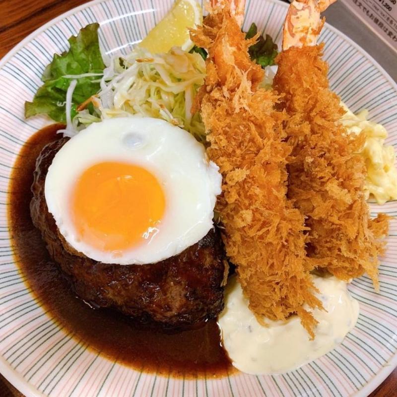 エビフライとハンバーグ(デリス)