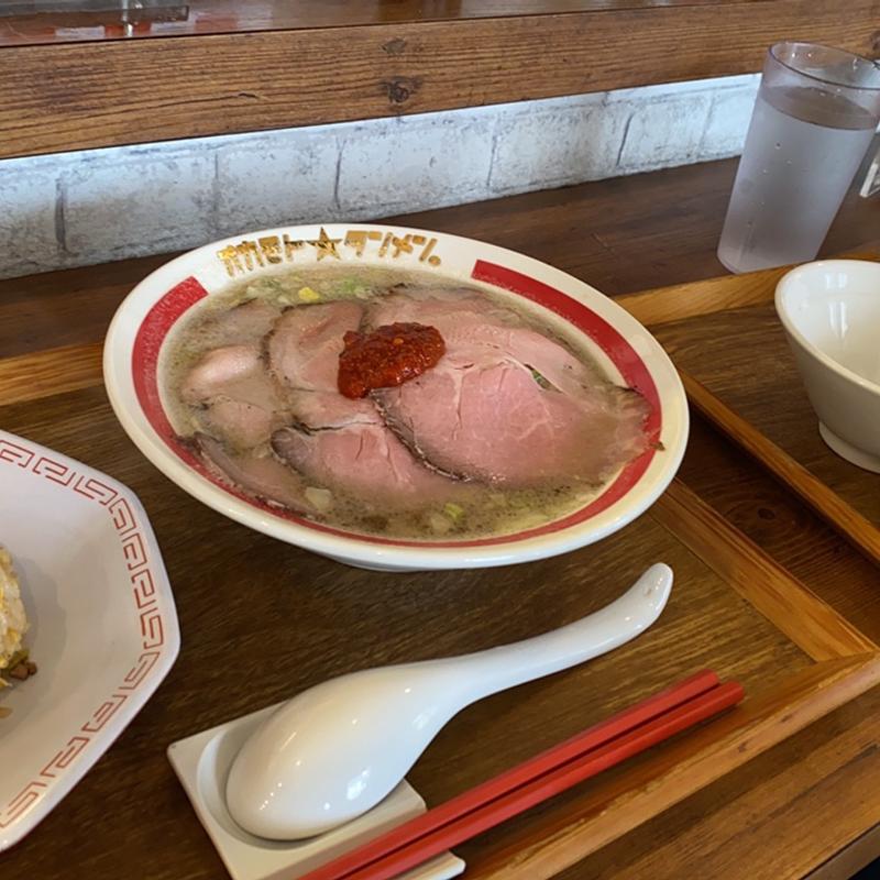 チャーシュータンメン、チャーハンセット(オカモトタンメン)