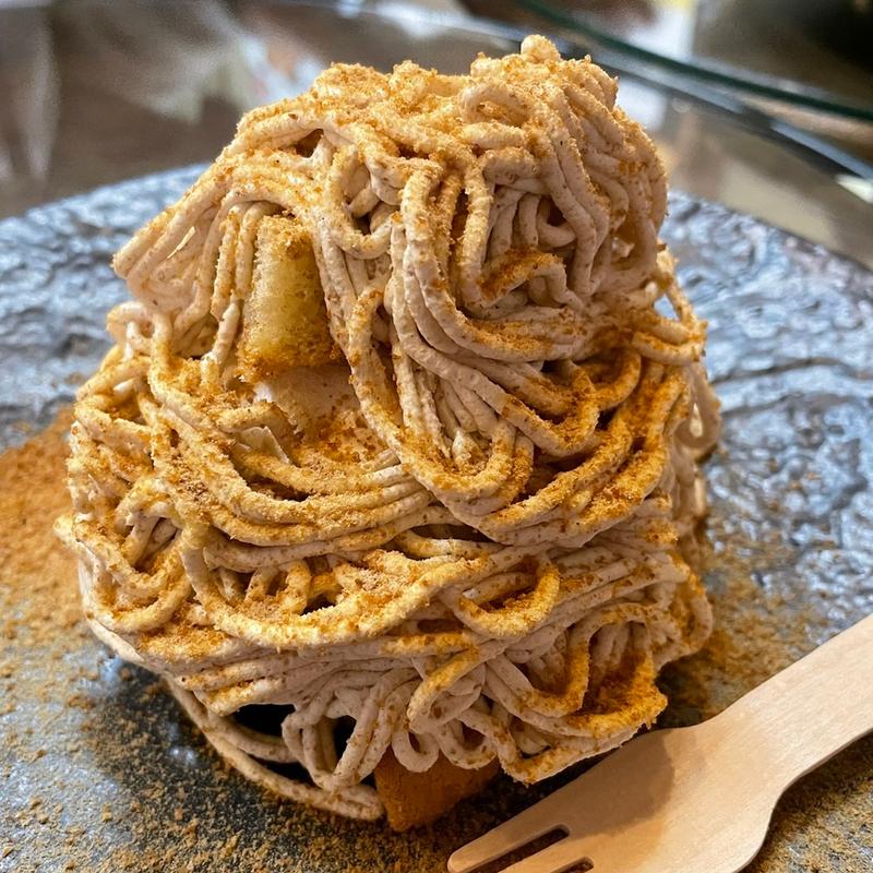 しぼりたて　とちの実モンブラン(下呂温泉 とちの実煎餅＆カフェ 千寿堂)