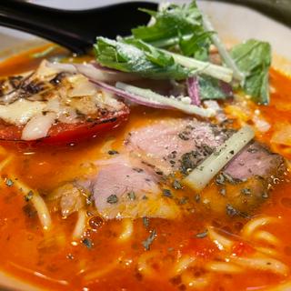 トマト炙り豚麺(麺工房 ぜん)