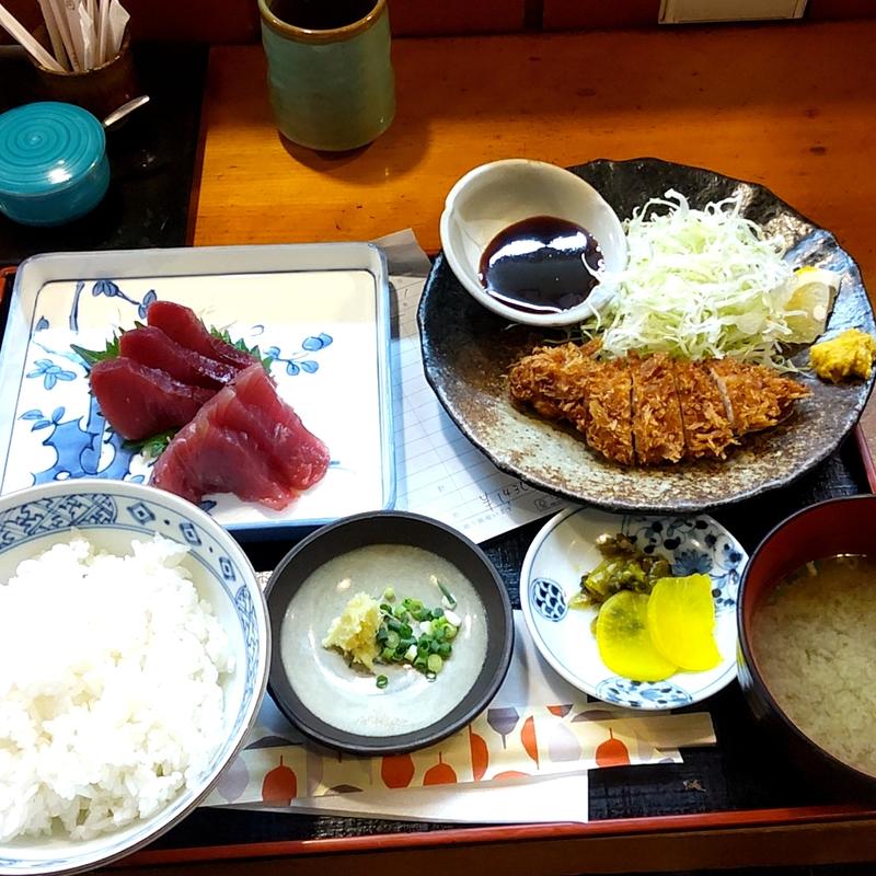 かつを刺身定食(割烹 三友(さんゆう))