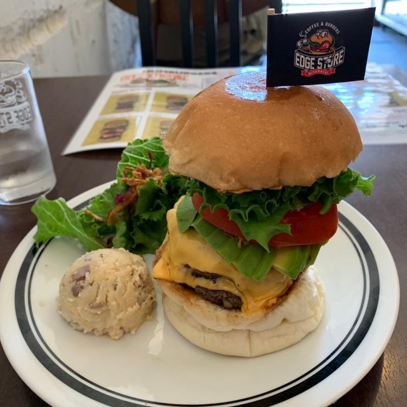 ランチセット　アボガドチーズバーガー(エッヂストア)