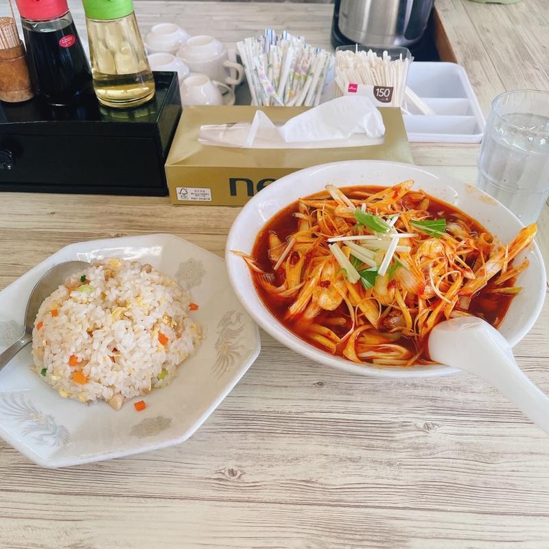 ネギチャーシューメン＋半炒飯(福燕)