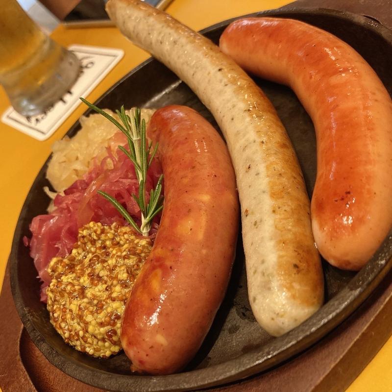 チョリソーの鉄板焼き(ビヤホールライオン 銀座七丁目店 )