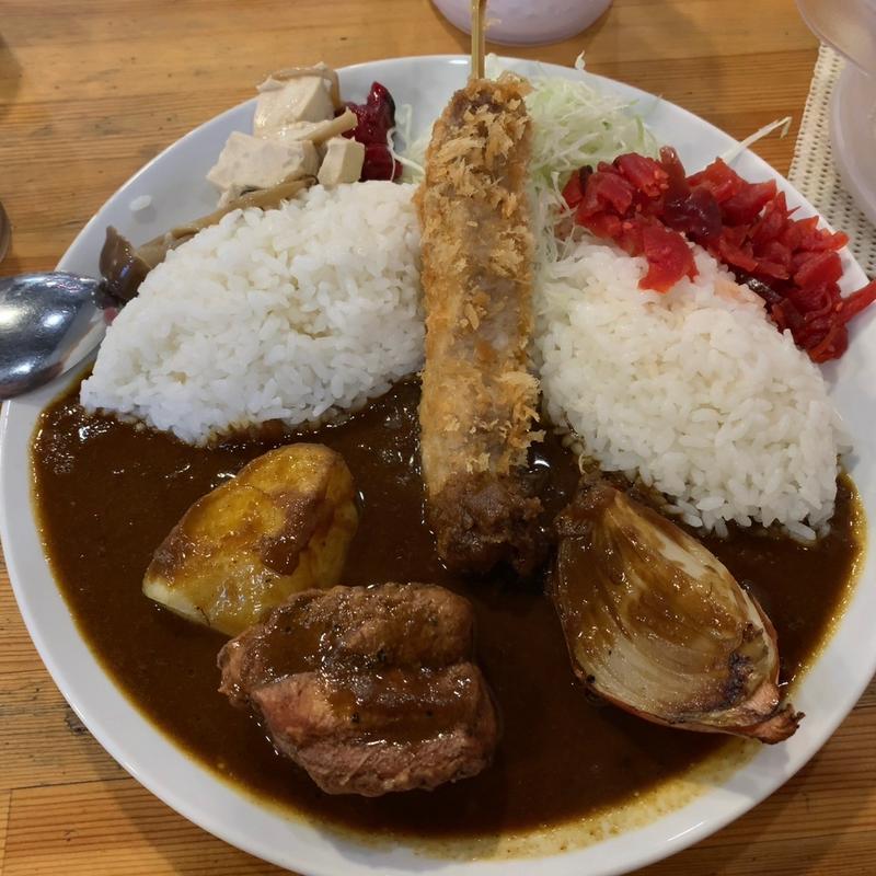 上上豚カレー マグロカツトッピング(東印度カレー商会 築地場外店 )