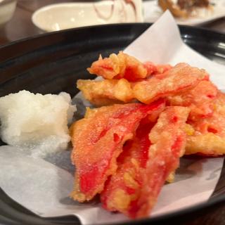 紅生姜の天ぷら(海鮮市場 かつら丸)