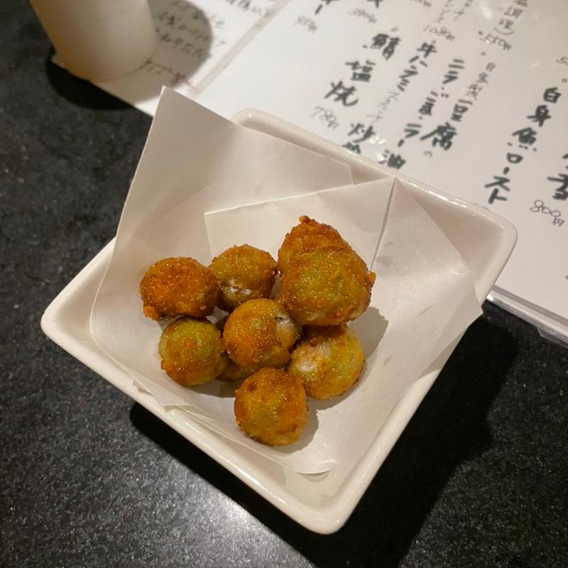 オリーブの肉詰め揚げ(リビング & ダイニング hinode （リビングアンドダイニングヒノデ）)