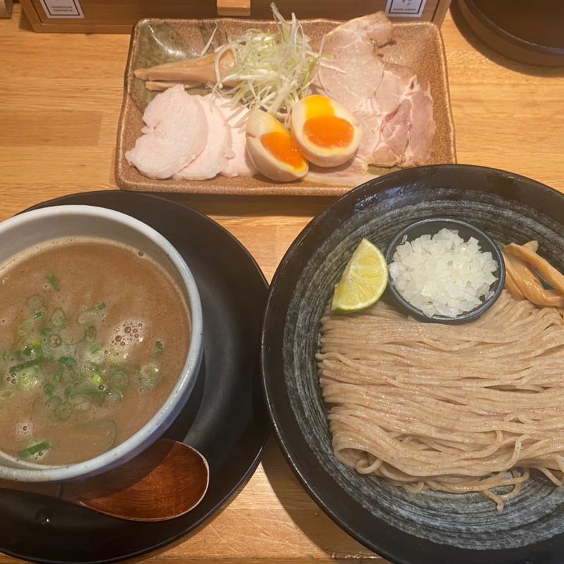 つけ麺(並盛)トッピング具材全部盛り(麺匠 たか松 )