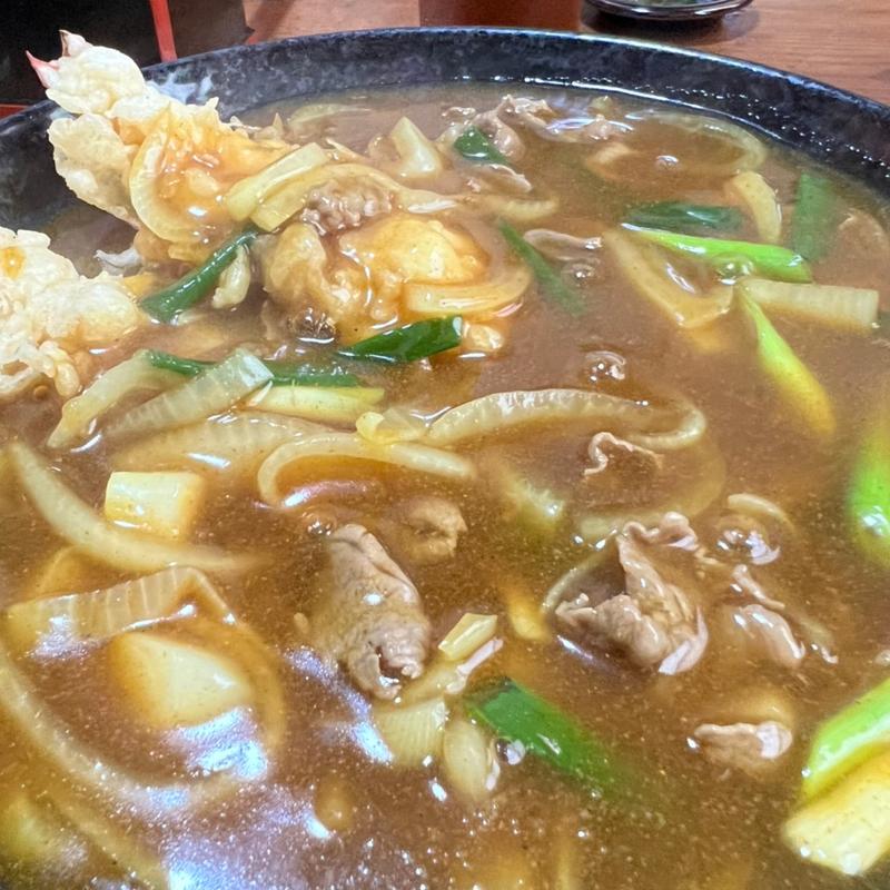 エビ天カレーうどん(あづまや)