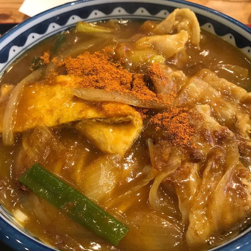 豚カレーうどん(き田たけうどん)