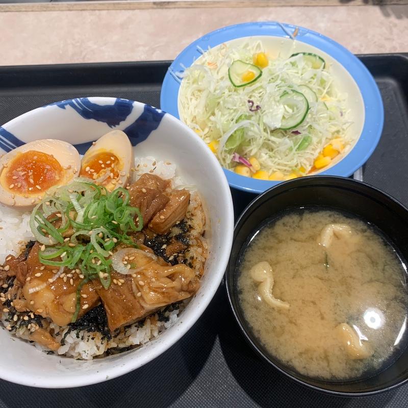 魯肉飯生野菜セット(松屋 中野坂上店)