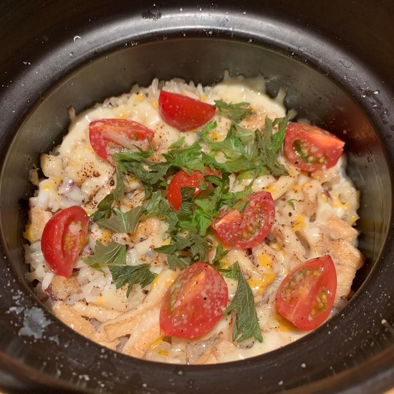 トマトチーズ釜飯(天びん棒)