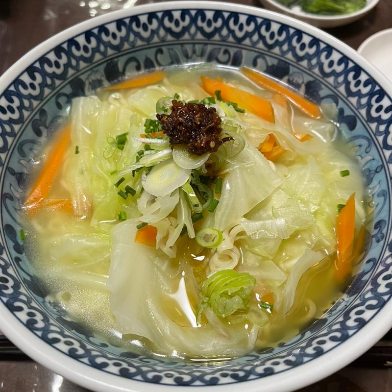 サッポロ一番塩らーめん(創作料理　我家)