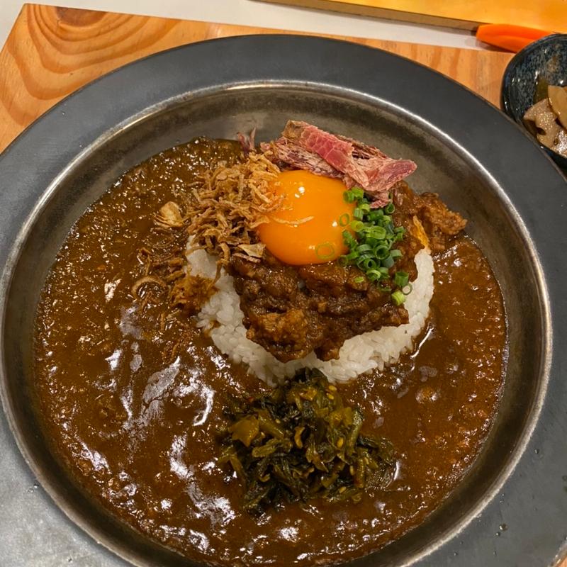 スパイスキーマと牛キーマ(米とカレー)