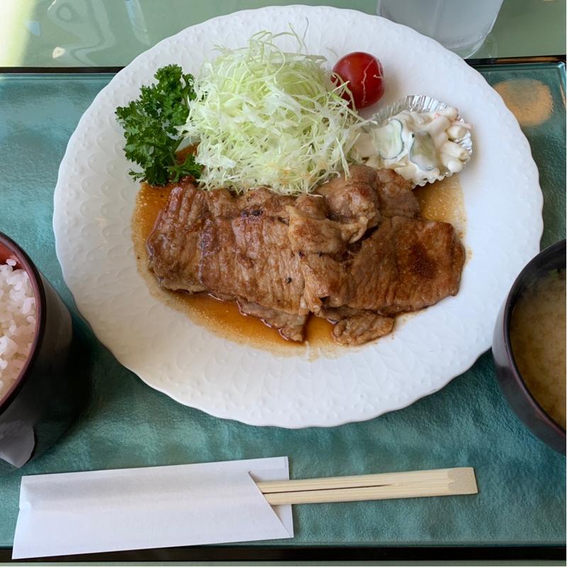 生姜焼き定食(国際レディースゴルフ倶楽部)