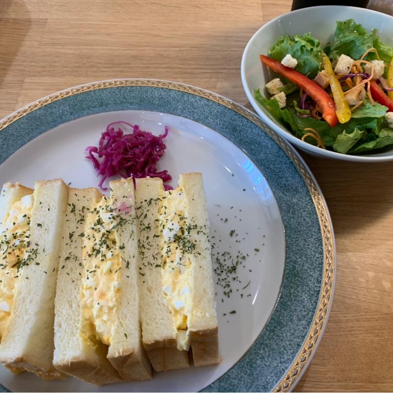 奥久慈卵のタマゴサンド(葉せん)