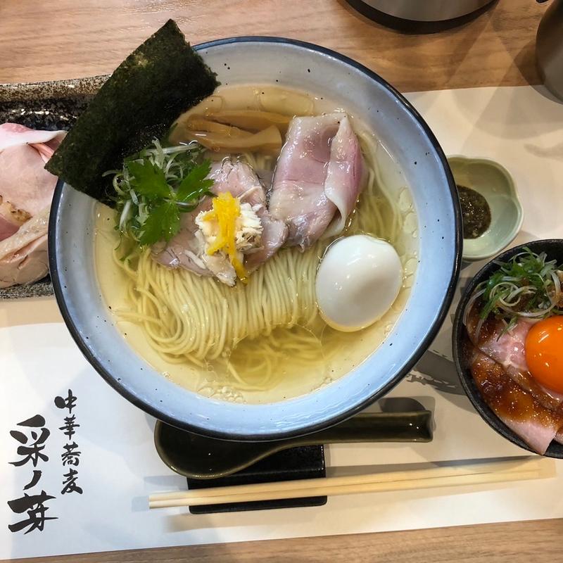 特製塩そば(中華蕎麦采の芽)