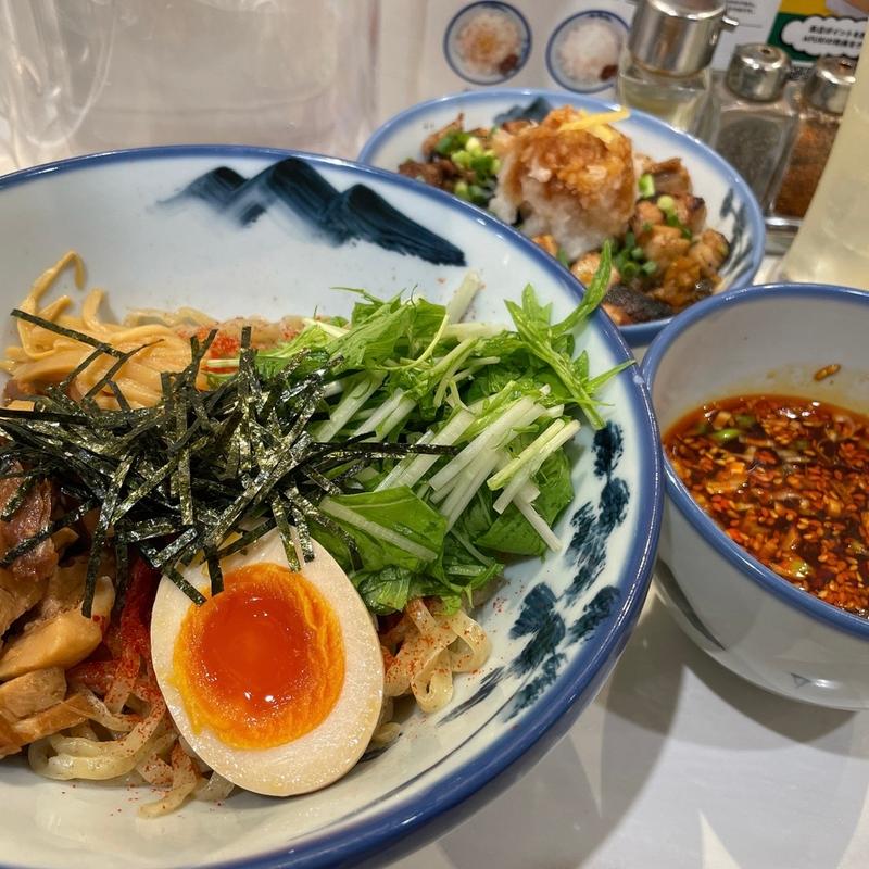 柚子辛露つけ麺 炙りコロチャーシュー飯(AFURI 新宿店)