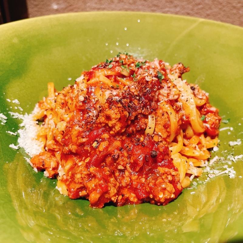 白トリュフ香るボロネーゼ(パティスリー&カフェデリーモ梅田)