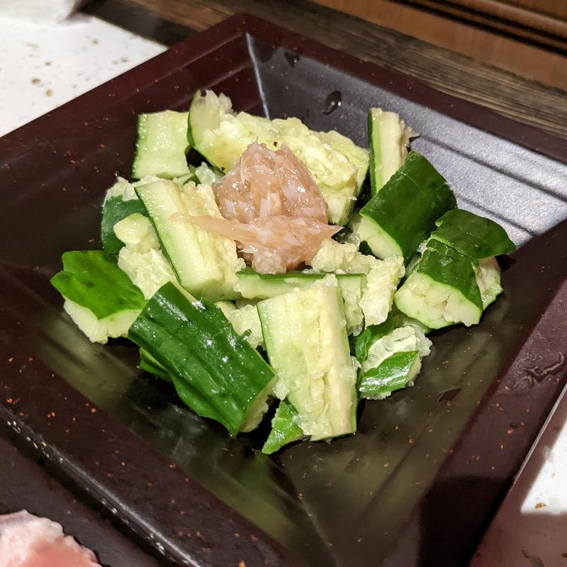 梅水晶キュウリ和え(火鳳祥鮮貨火鍋 新宿店)