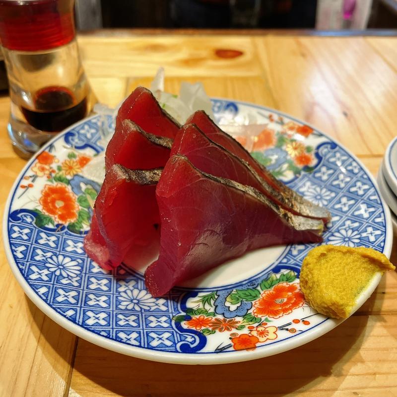 戻りかつおたたき(大衆酒場 チャン栓チャン)